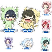 Blue Lock Funny Little Devil Pajamas Anime Isagi Bachira Nagi Acrylic Stand Model Plate Figure Desk Friends Gifts Keychain