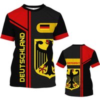 Germany Emblem Flag Camouflage T Shirt Men y2k Tops Tee Shirts Deutschland Football Jersey Tops 3D Printed T-shirt Short Sleeve