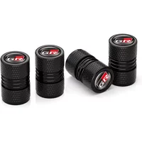 4PCs car GR sport wheel tire stem air valve caps for Toyota Gazoo Racing gr86 Prado Prado Avensis plugs Auto Accessories