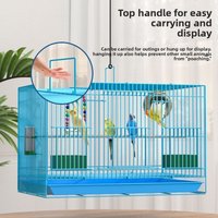 Large Bird Cage Household Tiger Pearl Cockatiel Parrot Canary Dovecote Breeding Aviaries Overall Cage for Birds Family Use