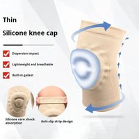 1Pcs Silicone Knee Pads Fitness Dance Skating Sport sknee Pads Basketball Cycling Roller Skating Silicone Thin Knee Pads
