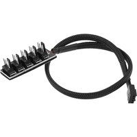 Brand-new PWM Fan Hub, PC CPU Cooling 4 PIN Fan Power Cable Hub Splitter Adapter Desktop Computer Cooler Case Fans 1 to 5 Way