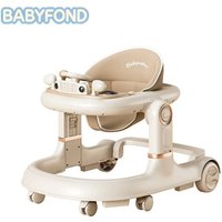 Babyfond 2 in 1 Walker Toddler Push with Removable Feeding Tray and Music Without Battery