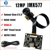 4K 12MP HD IMX577 FF USB3.0 FPC Camera Module With Motherboard For Machine Vision Product Vision