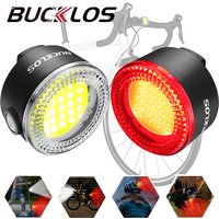 AliExpress BUCKLOS Cycling Lights COB Bicycle Headlight Taillight LED Bike Front Rear Light Ultralight Riding Warning Lamp Road MTB Lantern