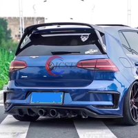 For VW Volkswagen Golf 7 7.5 MK7 7.5 2013-2020 Rear Roof Spoiler Wing ABS Plastic Rear Spoiler Aleron image 3