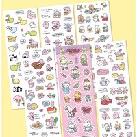 1/6 Pcs Hand drawn graffiti style cute rabbit Season 2 guka stickers wholesalegupan hand account stickers ins beauty hot sell