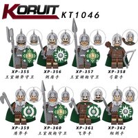 Guards, building blocks, figures, toys, mini-figures, humanoid dolls, toys, birthday gifts for medieval arhats.