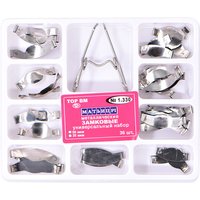 36Pcs/Box Dental Saddle Contoured Metal Matrices Matrix S M L with Spring Clip