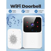 Doorbell video low power WIFI link, rechargeable model doorbell night vision HD intelligent security 1 drag 1 home intercom