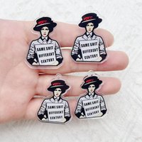 10pcs Acrylic Runner English Pendant DIY Jewelry Accessories Creative Design Fashionable Gift from Europe and America