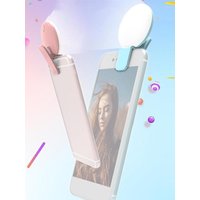 Mobile Phone LED Selfie Light Portable Mini Practical Three Stop Dimming Circle Photography Clip Fill Light