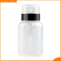 5pcs/lot 60ML Empty alcohol bottles Refillable Press Pump Bottle Clear Dispenser Liquid Container Remover Cleaner Ferramentas