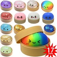 High Quality Simulation Flash Dumpling Pressure Ball Slow Rebound Soft Pinch Decompression Baozi Modeling Stress Relief Toy Gift