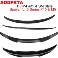 F10 Spoiler Real Carbon Fiber Rear Boot Trunk Wings Ducktail For BMW 5 Series F10 M5 2010-2017 520i 523i 528i 530i 535i