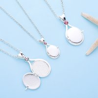 H2O Medaillon-Anhänger-Halskette, Meerjungfrau, silberfarben, mit Kristall, fügen Sie einfach Wasser-Halsketten, TV-Filme, Schmuck für Frauen und Mädc