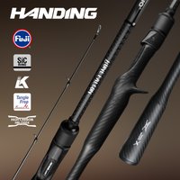 HANDING BONE FALCON Rod Monocoque Handle Full Carbo Fishing Rod Fuji SiC Guide Ring M40X Carbon Fiber Extra Fast Sensitive Rods