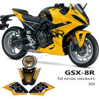 GSX8R 2024 Accessories 3D Epoxy Resin Sticker Protection Decal Tank Pad Stickers Kit for GSX 8R GSX-8R 2024