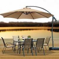 Breathable Sun Umbrella Canopy, UV-Protected and Waterproof Outdoor Canopy, for Patio and Poolside, 2.7 m, 3M, Without Stand
