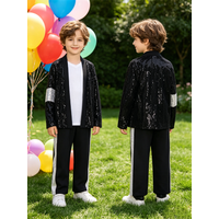Popular Michael Jackson Costumes for Kids: Party Dance Halloween and Tap Dance Performance Outfits—Sets for Boys and Girls