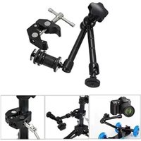 Super Clamp 7/11 inches Adjustable Magic Articulated Arm for Mounting Monitor LED Light LCD Video Camera Flash Camera DSLR
