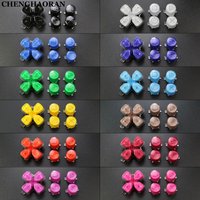 1Set For PS5 V1 V2 V3 Controller Gamepad Crystal Button A B X Y D Pad Cross Direction Function Key Replacement