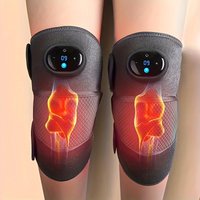 1Pc/2Pcs Heated Knee Massager, 3-in-1 Heated Knee, Elbow, and Shoulder Wrap, Vibrating Knee Heating Pad, 3 Adjustable Vibration and Heating Modes, Heating Pad for Knee, Elbow, Shoulder, and Leg