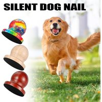 6×6cm Durable Wooden Handheld Dog Nail File, Gentle Silent Pet Claw Polisher with Replaceable Sandpaper, Manual Trimming Tool