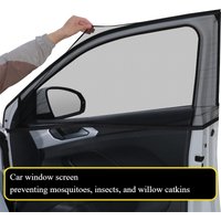 Car mosquito-proof window mesh sunshade side curtain window sunscreen