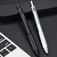 High Quality Metal Gravity Sensor Pen 4 in 1 Press Type Multi-Function Gel Pen 3Colors Ballpoint Pen Student Gift