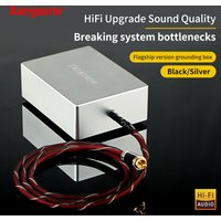 Xangsane Aluminum alloy hifi grounding box audio electronic black hole mute OCC silver plated pure silver grounding wire