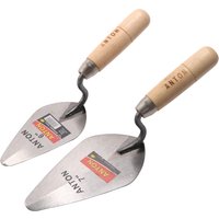 6/7 inch Construction Tools Putty Knife Brick Trowel Laying Carbon Steel Blade Pointing Plaster Tool Carbon Steel For Tiling