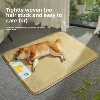 Pet mat anti-scratch cat sleeping mat cool and breathable cooling dog mat waterproof rattan mat kennel