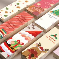 30PCS Frohe Weihnachten Lesezeichen Kunst Cartoon Lesen Bücher Ästhetische Café Telefon Guka Fahrrad Motorrad Wasserdichte Lesezeichen