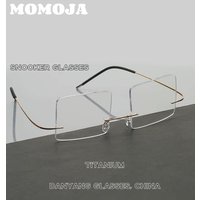 Modischer randloser Brillenrahmen, neun Kugeln, Snooker, Billardbrille, breites Sichtfeld, Myopie/Hyperopie, optisches Rezept