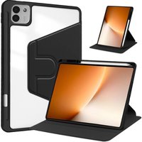 For Honor Magic Pad 3 Case with Pen Holder 360 Rotating Leather Acrylic Clear Hard Stand Case For Honor Magicpad 3 Cover 13.3"