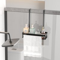 1 door mounted shower rack, bathroom storage rack, bathroom hanging rack, shower rack and toiletries storage rack