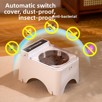 Smart Cat Bowl Pet Feeder Bowl Cat Dog Food Feeder Infrared Sensor Auto Open Cover Smart Feeder Anti-mouse Cat Food Dispenser