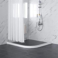 Professional Collapsible Shower Water Dam Waterproof Dry and Wet Separation Threshold Self Adhesive Water Stopper Sink