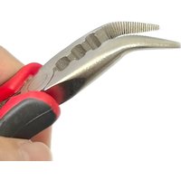 Hair Extenison Pliers with 3 Holes Mini Plier for Micro Nano Ring Hair Extension Opener and Removal Tool (1pcs, Black-red)