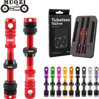 AliExpress MUQZI Tubeless Presta Valve Stem 45/55/65 mm Presta Valve Kit for MTB Road Gravel Bike Tubeless