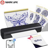 Marklife X8 Portable Thermal Printer Wireless Tattoo Transfer Printer Mobile Phone Transfer Paper For Tattoo Artists Designs