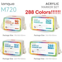 LANGUO 288/9 Colors Acrylic Color Markers Direct Liquid Paint Marker Pen DIY Drawing with Storage Box School Supplies Stationery