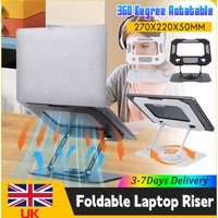 Adjustable 360° Rotatable Foldable Laptop Stand Portable Desktop Holder for 10-16Inch Laptop Tablet iPad Pro/Air/Mini Phone New