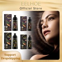 EELHOE Natural Herbal Hair Dye Shampoo Moisturizing Darkening Strengthen for Hair Loss with Magic Polygonum Multiflorum 100ml