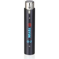 TEYUN 1 PCS Black Q2 Microphone Dynamic Preamplifier 28Db Gain Dynamic Mic Amplifier 48V Metal Structure Q-2 For Live
