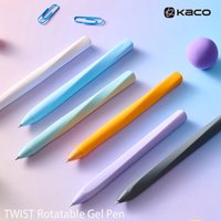 KACO 0.5mm Gel Pen TWIST Aesthetic Morandi Ergonomic Thick Rod Waterproof Quick-Dry No Smudge Ink Low Gravity Smooth Stationery