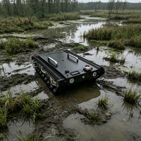 All-Metal Tracked Tank Chassis Outdoor Off-Road Mobile Development Platform Supports Secondary Development