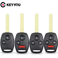 KEYYOU 1PCS 2/3/4 Buttons Car Remote Key Shell Case For Honda CRV Civic Insight Ridgeline HRV Jazz ACCORD 2003-2013