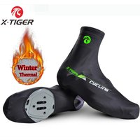 X-TIGER Cycling Shoe Cover Winter Thermal Fleece MTB Bicycle Overshoes Women Men Road Racing Bike Shoes Cover